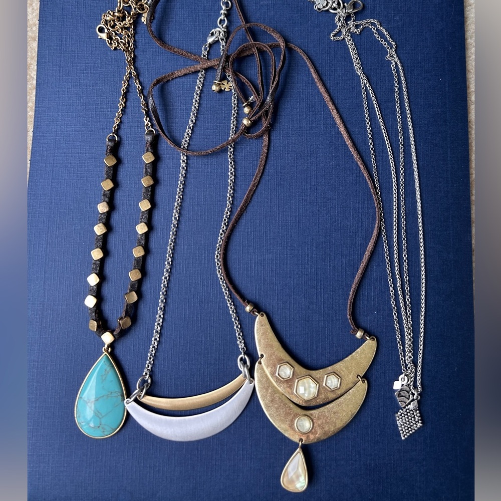 4 Lucky Brand necklaces !
